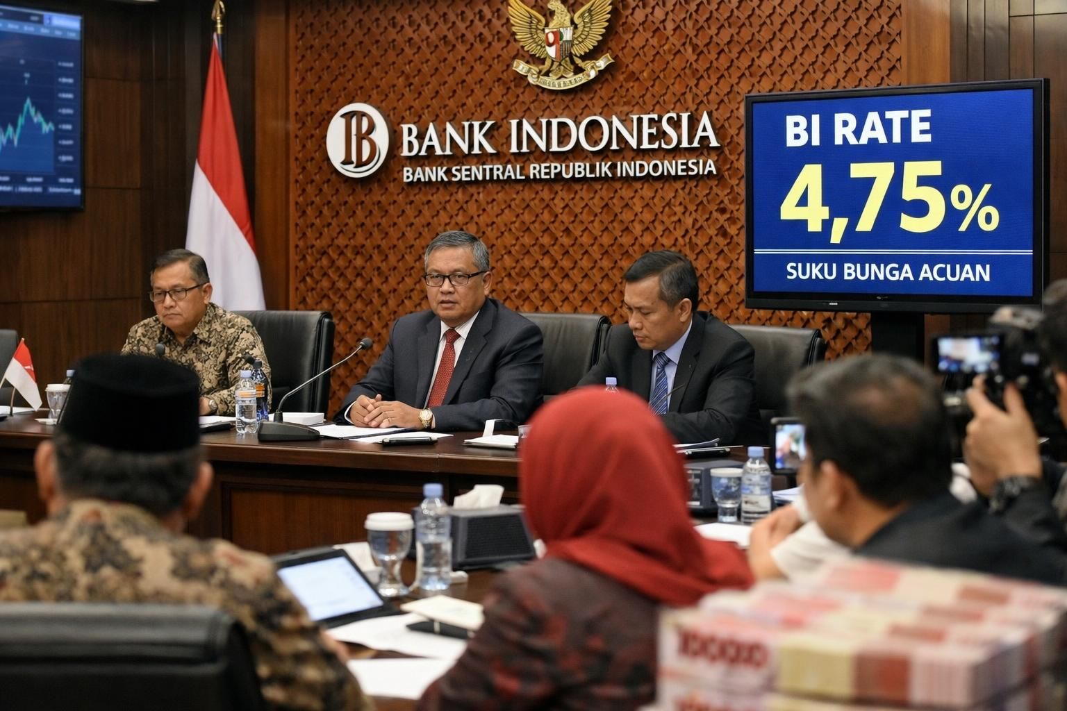 bank indonesia mempertahankan suku bunga acuan di jakarta untuk menjaga stabilitas ekonomi di tengah inflasi yang terkendali.